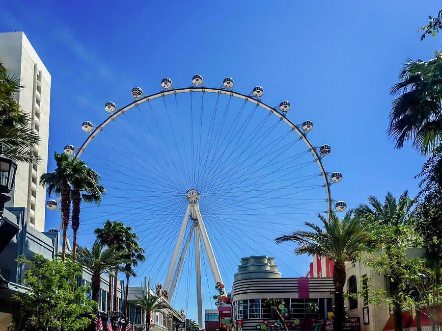 High Roller Ferris Wheel - Las Vegas, Nevada Photograph by Debra Martz