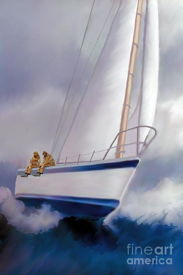 High Roller Sailing Painting by Corey Ford