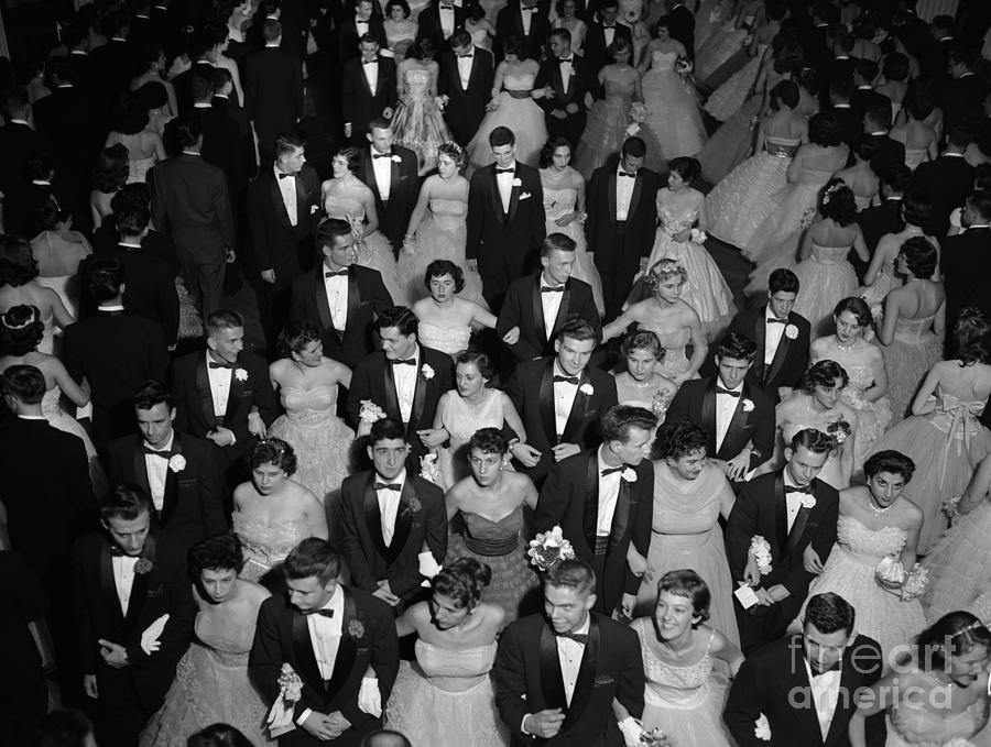 High School Prom, C.1950s Photograph by H. Armstrong Roberts/ClassicStock