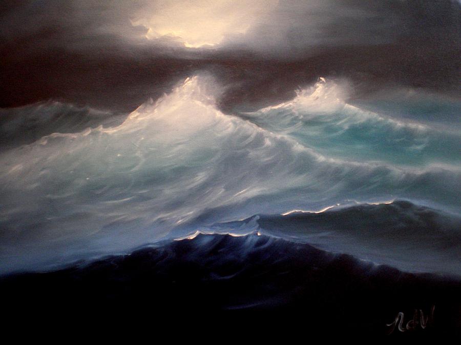 High Seas Painting by Natascha de la Court