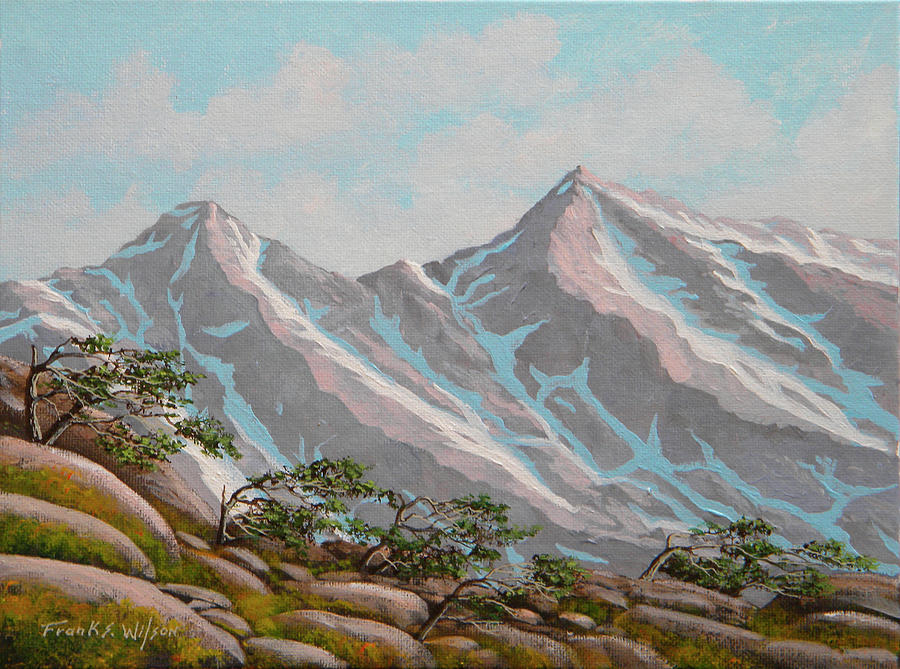 Mountain Painting - High Sierras Study III by Frank Wilson