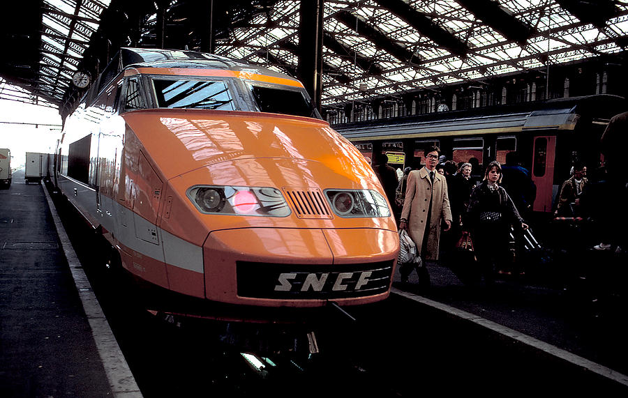 High Speed Train In Paris Photograph