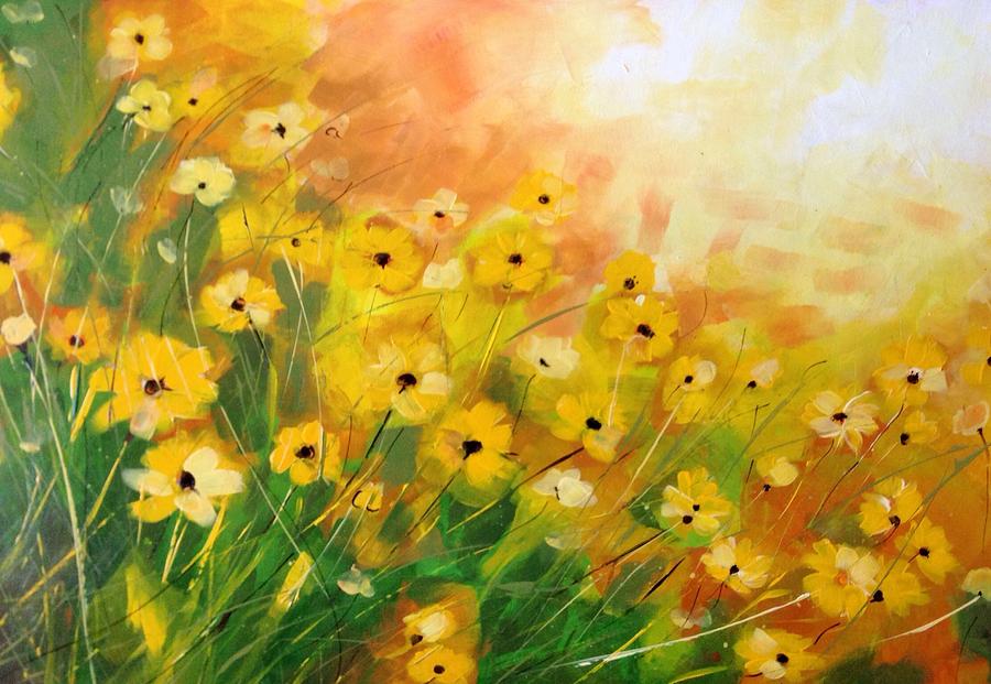 Flower Painting - High Summer by Susan Fuss