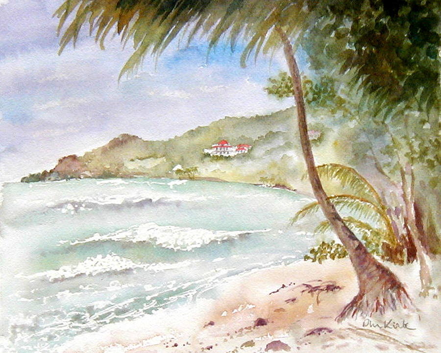 High Surf at Brewers Painting by Diane Kirk