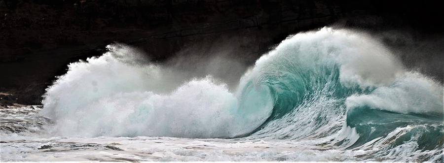 High Surf Molokai #1 Photograph by Heidi Fickinger