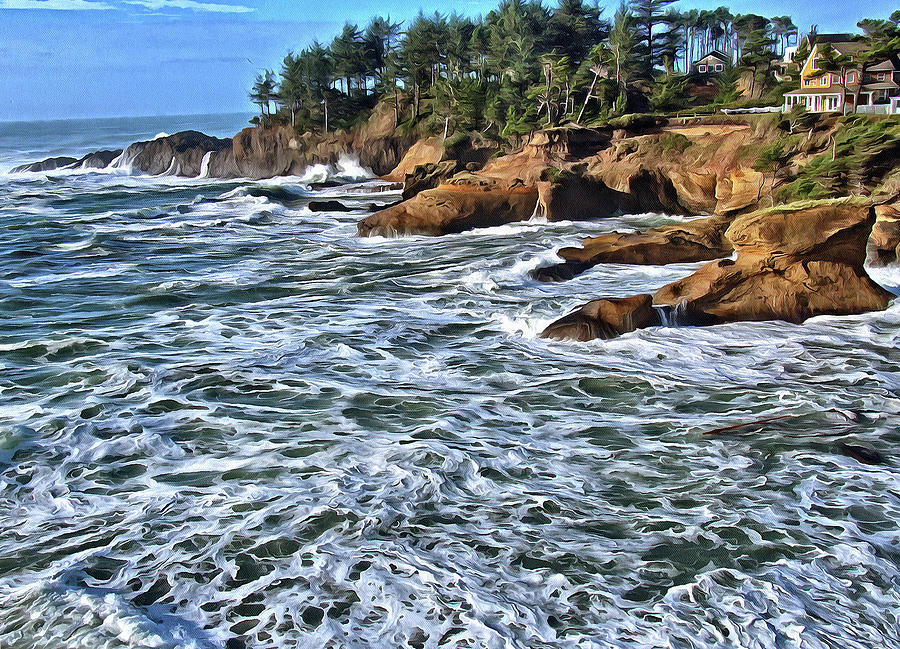 High Tide At Arch Rock Photograph by Thom Zehrfeld