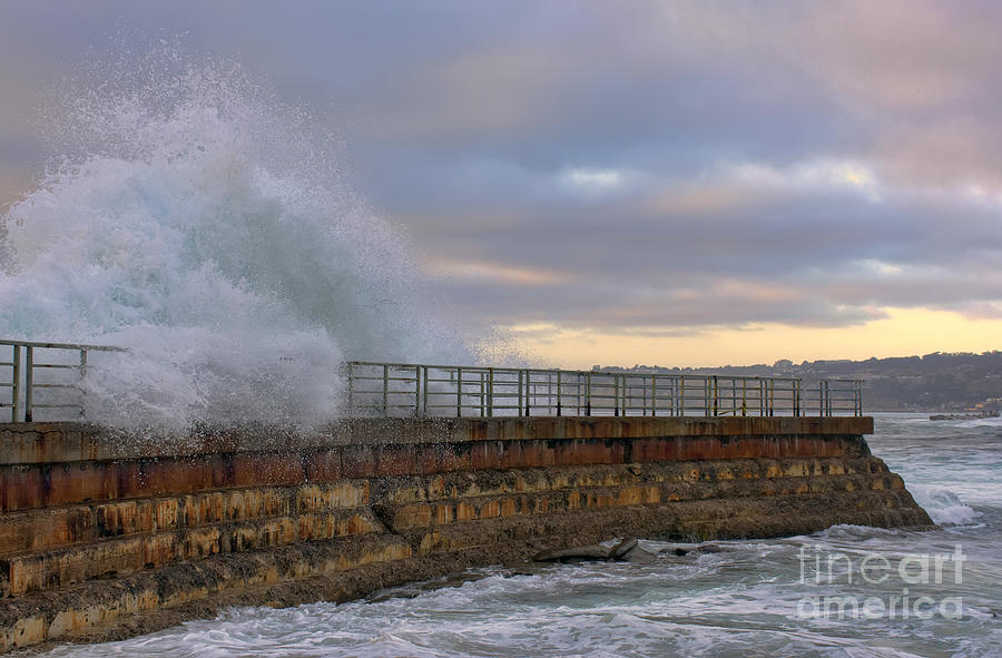 Nature Photograph - High Tide At Childrens Pool by Eddie Yerkish