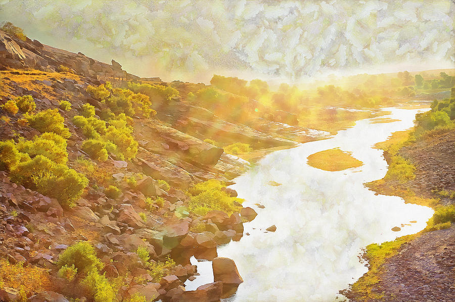 High Valley Of Kaweah River Digital Art by Viktor Savchenko