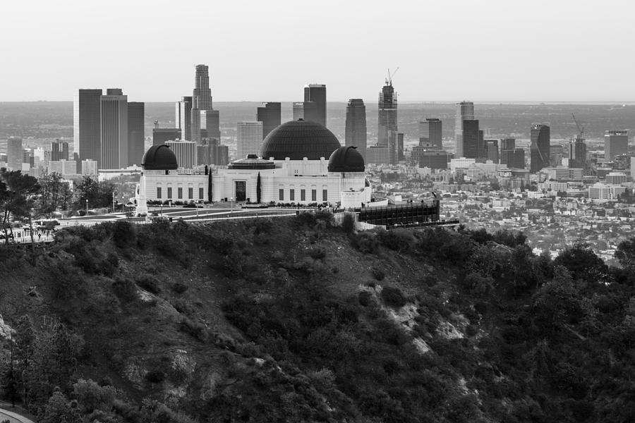 High view of Griffith Observatory and LA Photograph by John McGraw