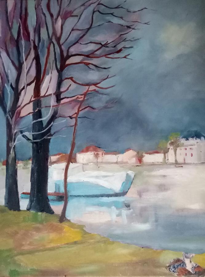 High water  Painting by Kim PARDON