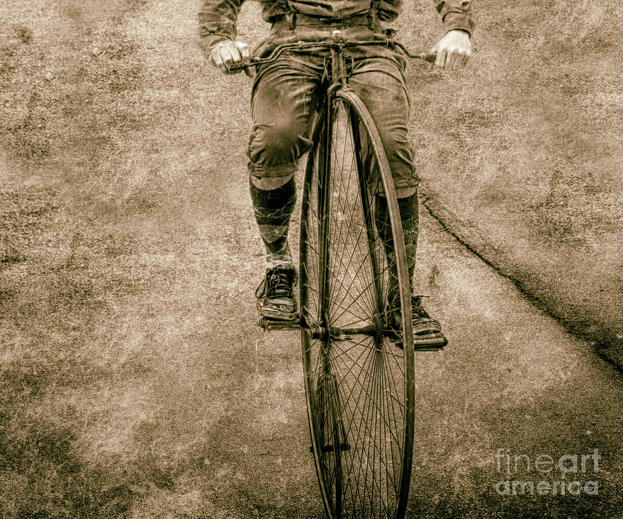 Penny-farthing Photograph - High Wheeling In Vintage Time by Steven Digman Penny-farthing Photograph - High Wheeling In Vintage Time by Steven Digman