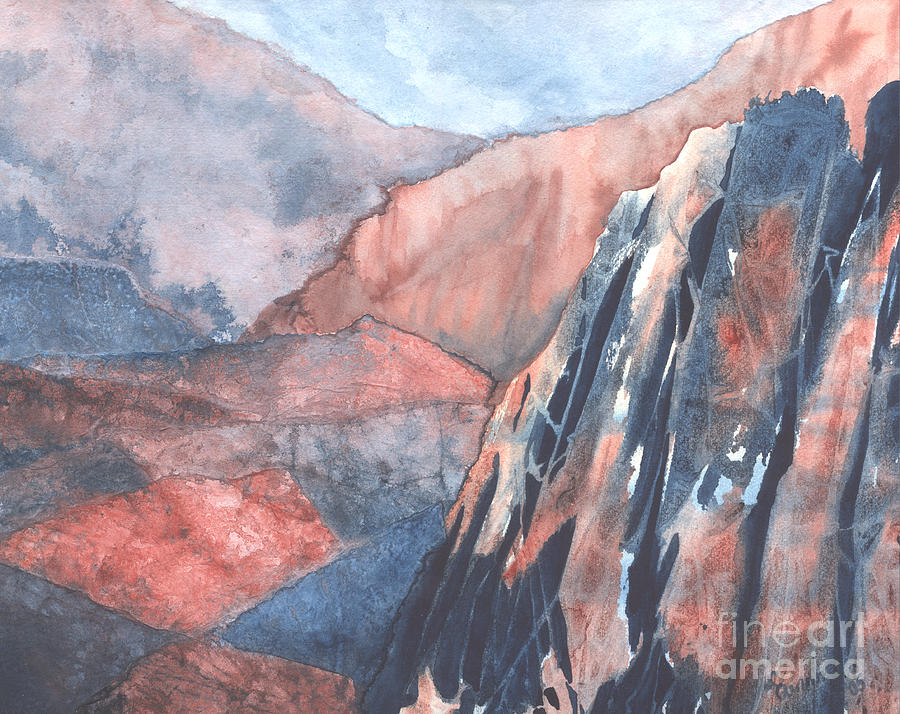 Mountain Painting - Higher Ground by Lynn Quinn