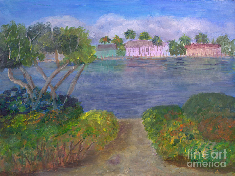 Highland Beach Intracoastal Painting by Donna Walsh