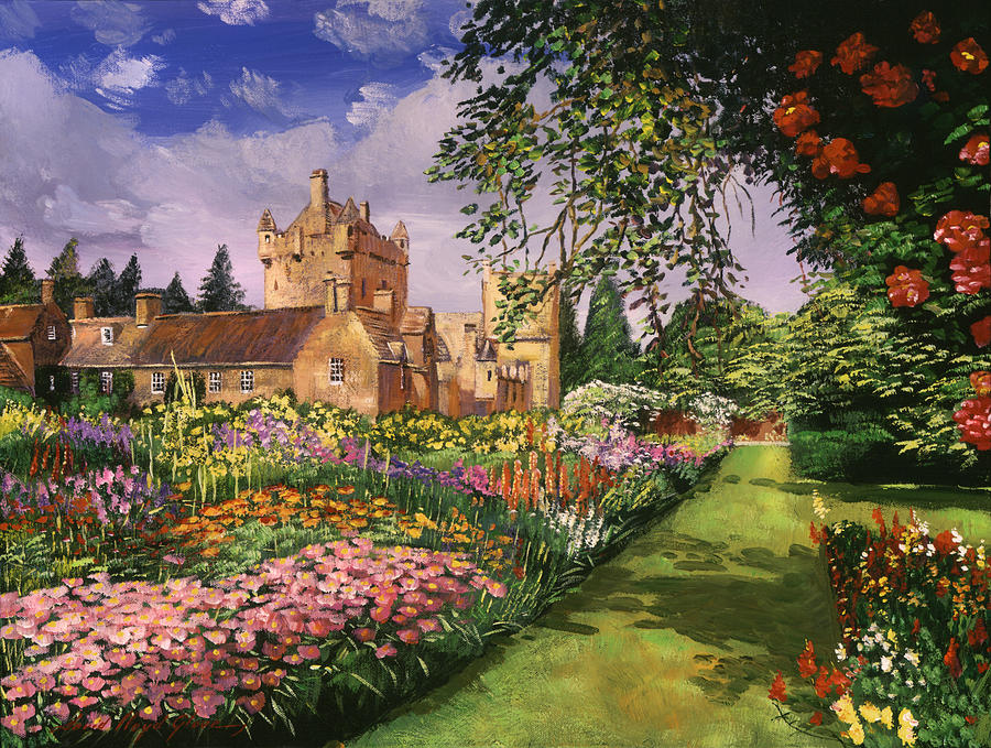 Garden Painting - Highland Cawdor Castle by David Lloyd Glover