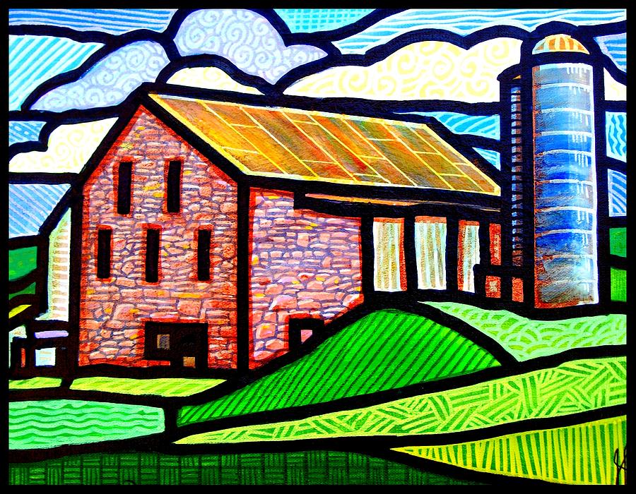 Highland County Barn Painting by Jim Harris