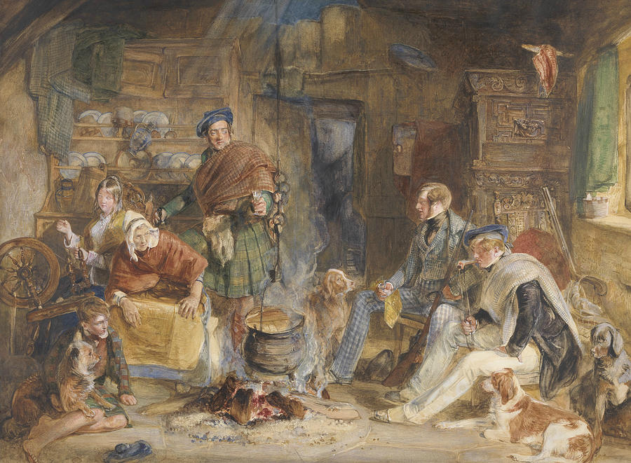 Highland Hospitality Drawing by John Frederick Lewis