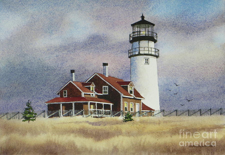 Highland Light View Painting by Karol Wyckoff