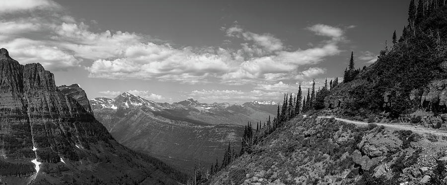 Highland Trail Glacier Black and White  Photograph by John McGraw