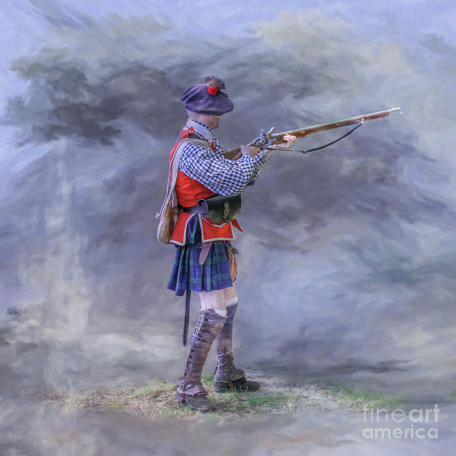 Highlander in the Mist Digital Art by Randy Steele