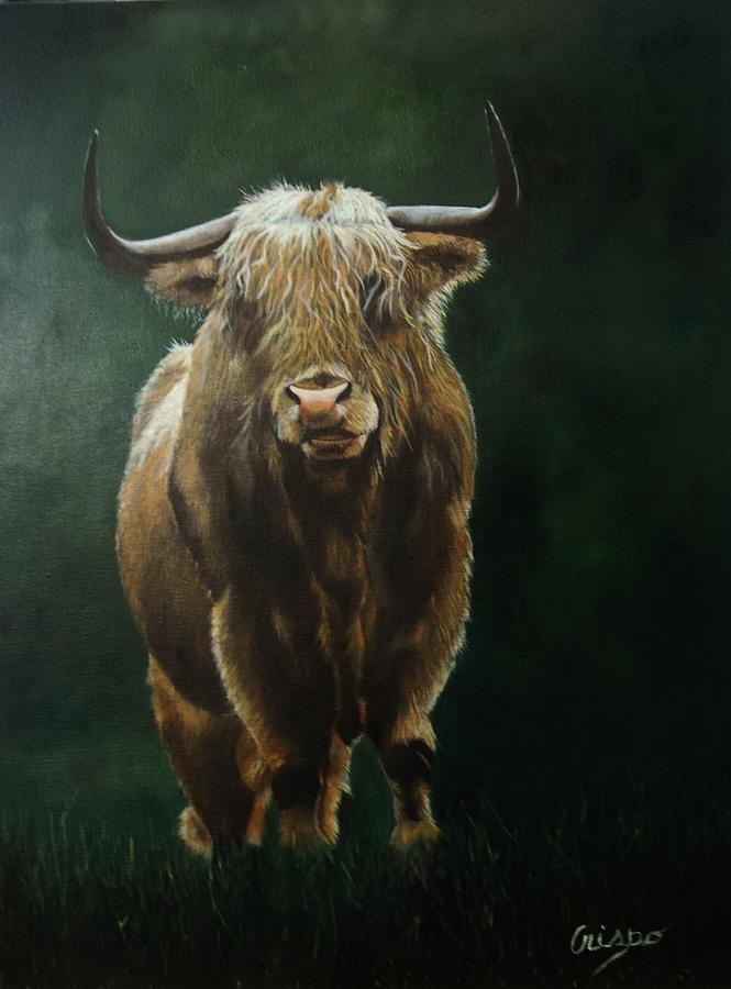 Highlander Painting by Jean Yves Crispo