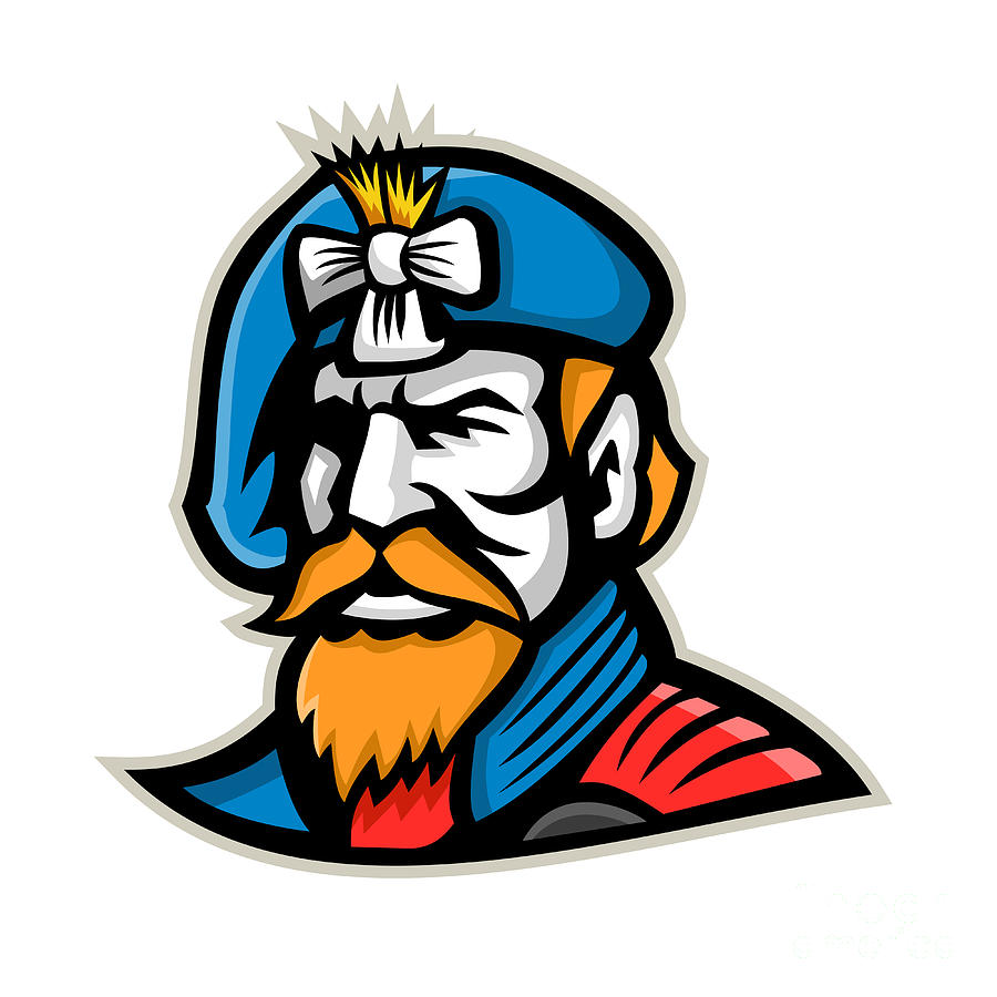 Sign Digital Art - Highlander Mascot by Aloysius Patrimonio