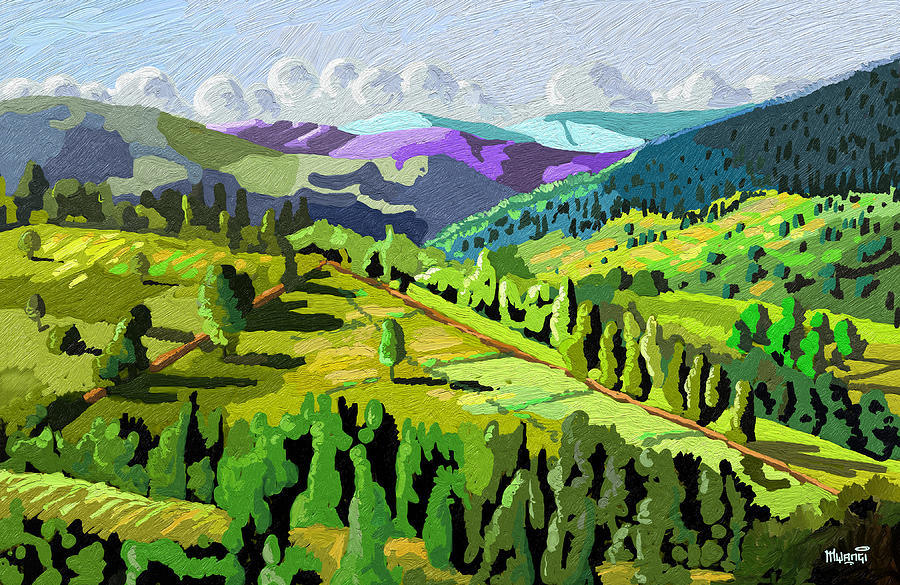 Highlands Painting by Anthony Mwangi