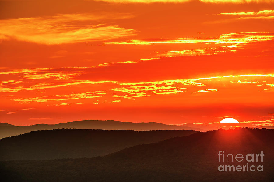 Nature Photograph - Highlands Autumn Equinox Sunrise by Thomas R Fletcher