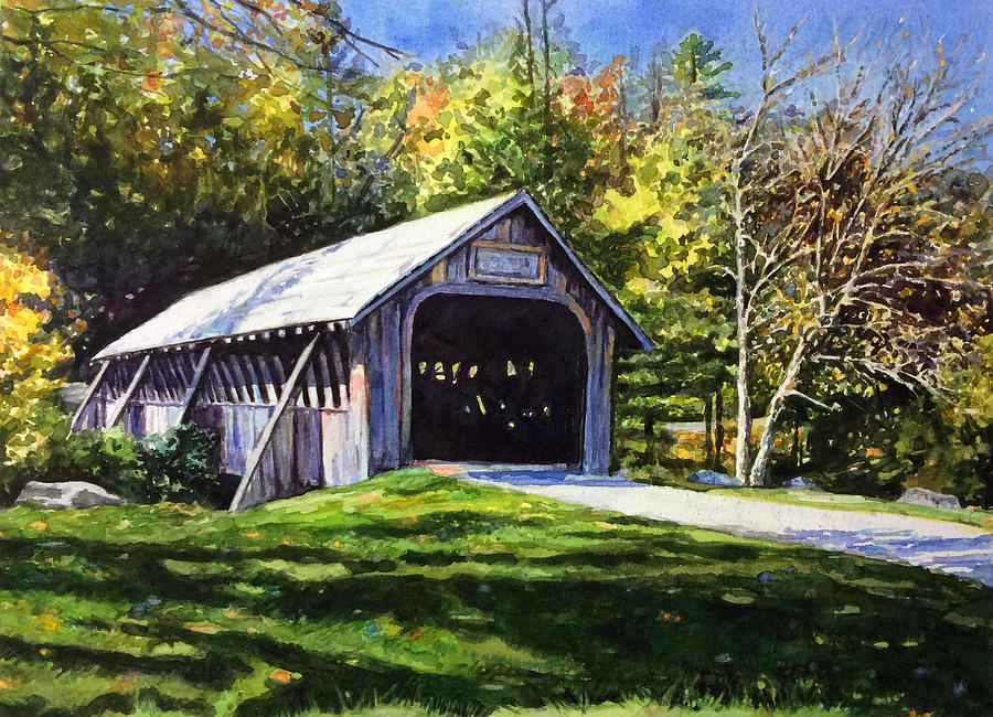 Highlands Covered Bridge Painting by Christy Mullen - Fine Art America