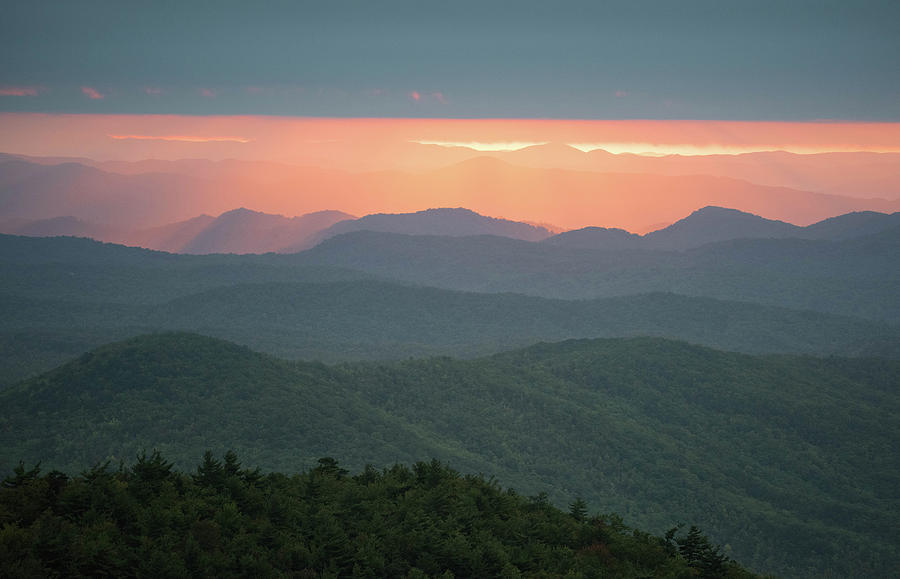 Highlighted Mountains Photograph by Sallie Woodring - Fine Art America