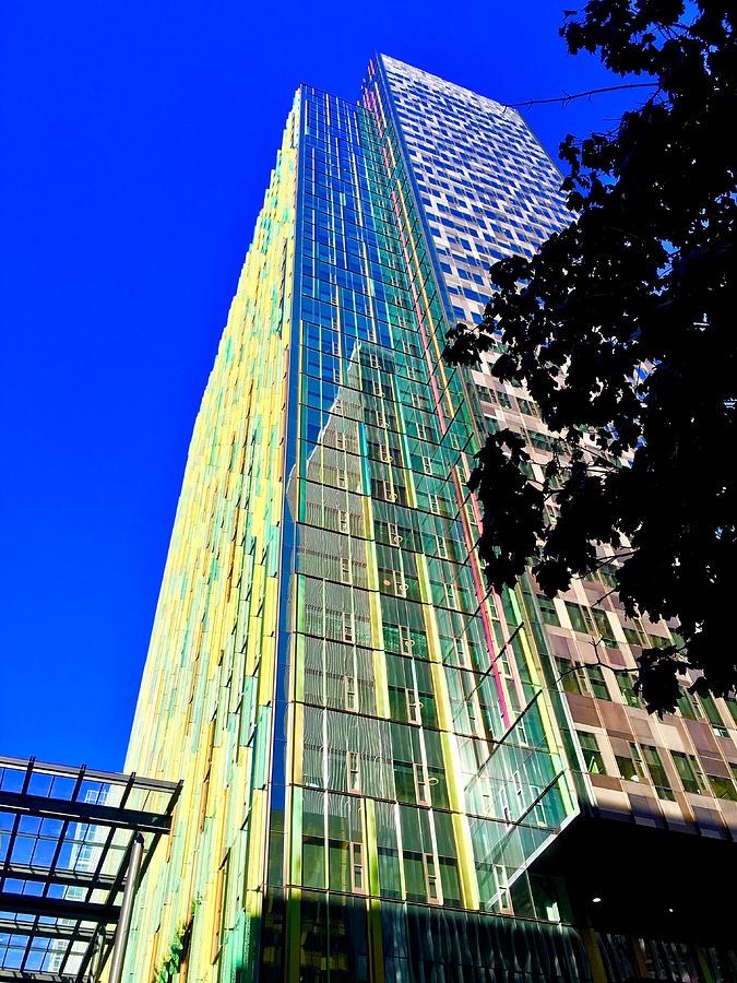 Highrise Reflection Photograph by Jerry Abbott