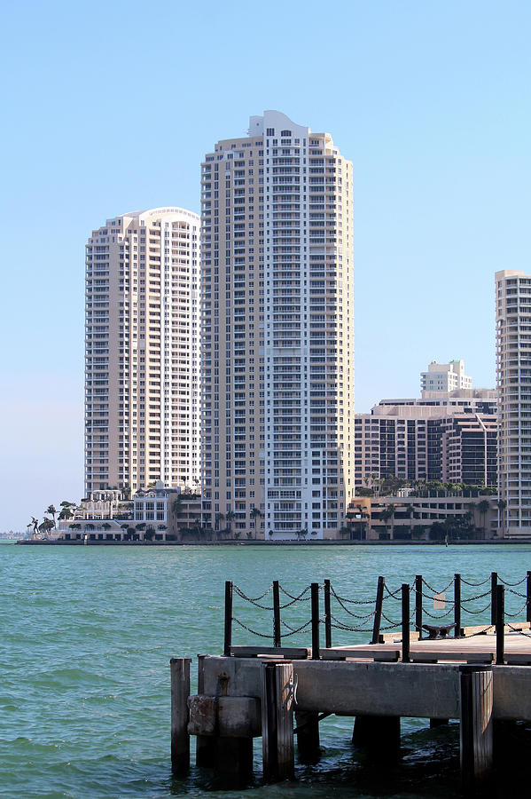 Highrises on Bicknell Key Photograph by Art Block Collections