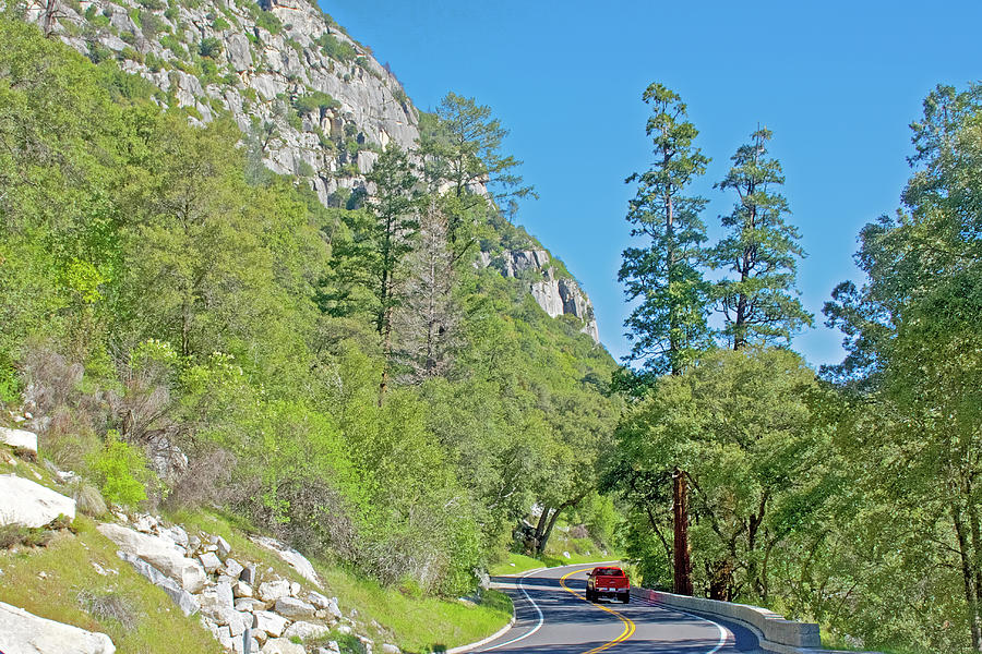 Highway 140 from El Portal entry to Yosemite National Park, California  Photograph by Ruth Hager