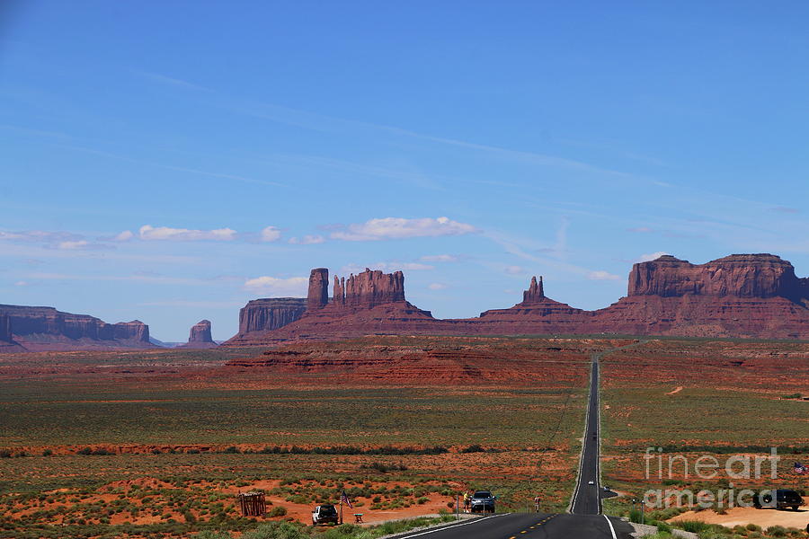 Highway 163 Through Monument Valley Photograph by Christiane Schulze Art And Photography