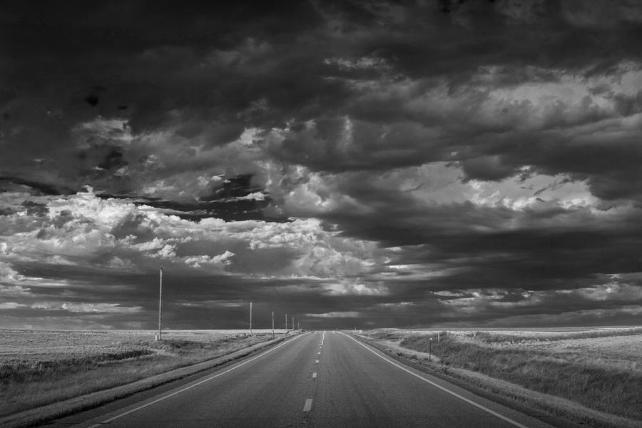 Highway 2 On The Northern Montana Prairie Photograph