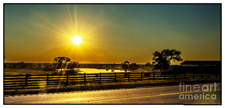Sunset Photograph - Highway 53 Sunset by Metaphor Photo