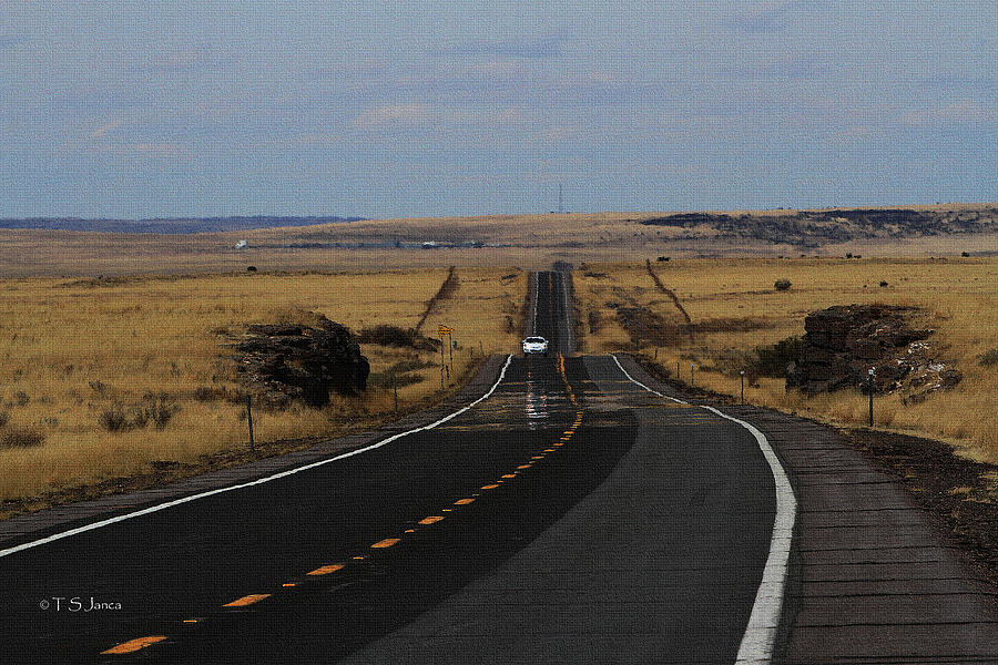 Highway 60 Eastern Arizona Digital Art by Tom Janca