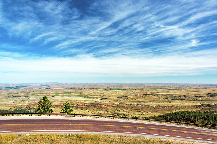 Highway and Flat Landscape Photograph by Jess Kraft