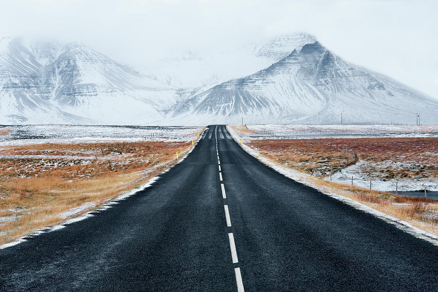 Highway at Iceland Photograph by Jan Sieminski - Pixels