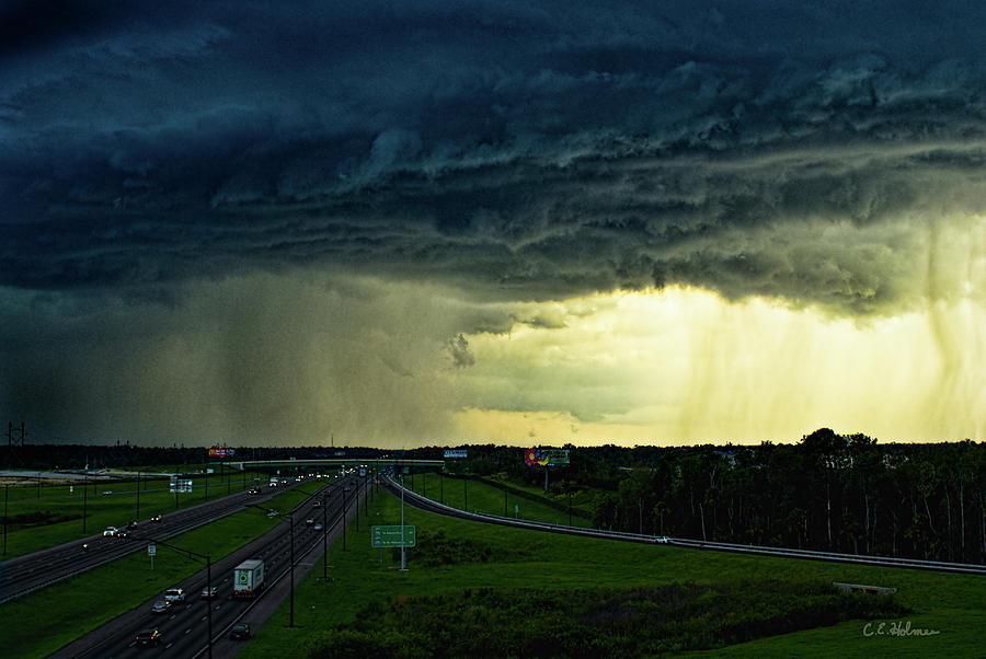 Highway Into The Storm Photograph by Christopher Holmes