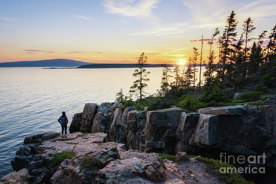 Acadia National Park Photograph - Hikers View  by Michael Ver Sprill