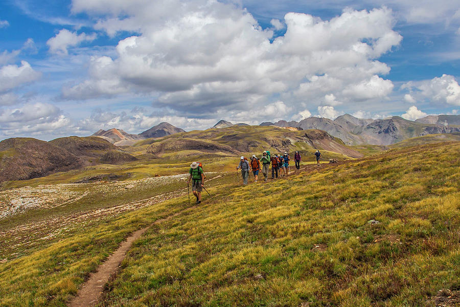 Hiking at 13,000 Feet Photograph by Doug Scrima