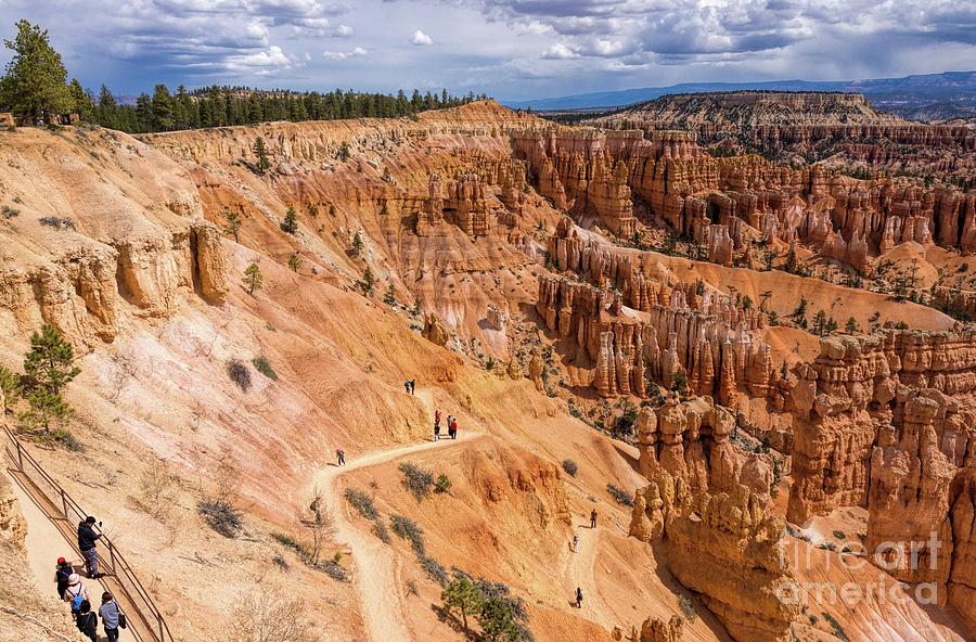 Hiking Bryce Canyon Photograph by Peggy Hughes