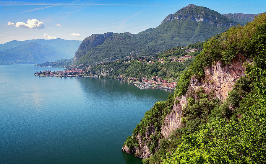 Hiking From Menaggio Lake Como Italy Photograph