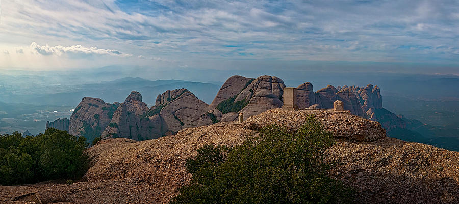 Landscape Photograph - Hiking in Montserrat Spain by Joan Carroll