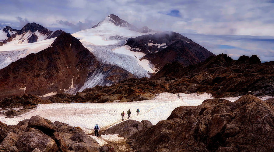 Hiking The Glacier - Austria Photograph by Mountain Dreams