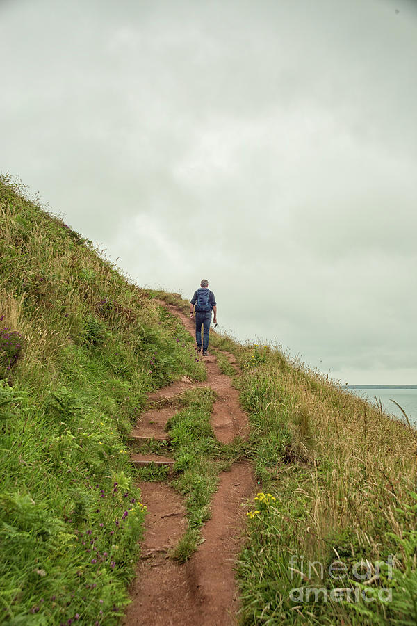 Hiking the Pembrokeshire coast Photograph by Patricia Hofmeester
