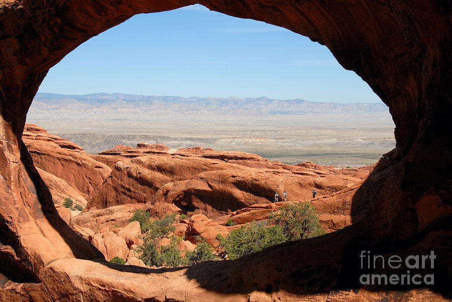 Landscape Photograph - Hiking through Arches by David Lee Thompson