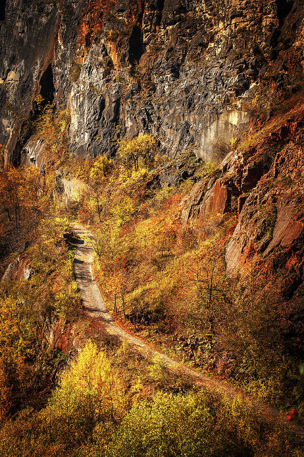 Hiking Trail in Canyon. Velka America Photograph by Jenny Rainbow