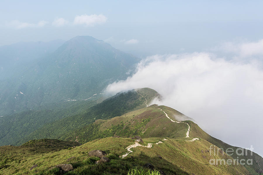 Hiking trail in Lantau island, Hong Kong Photograph by Didier Marti