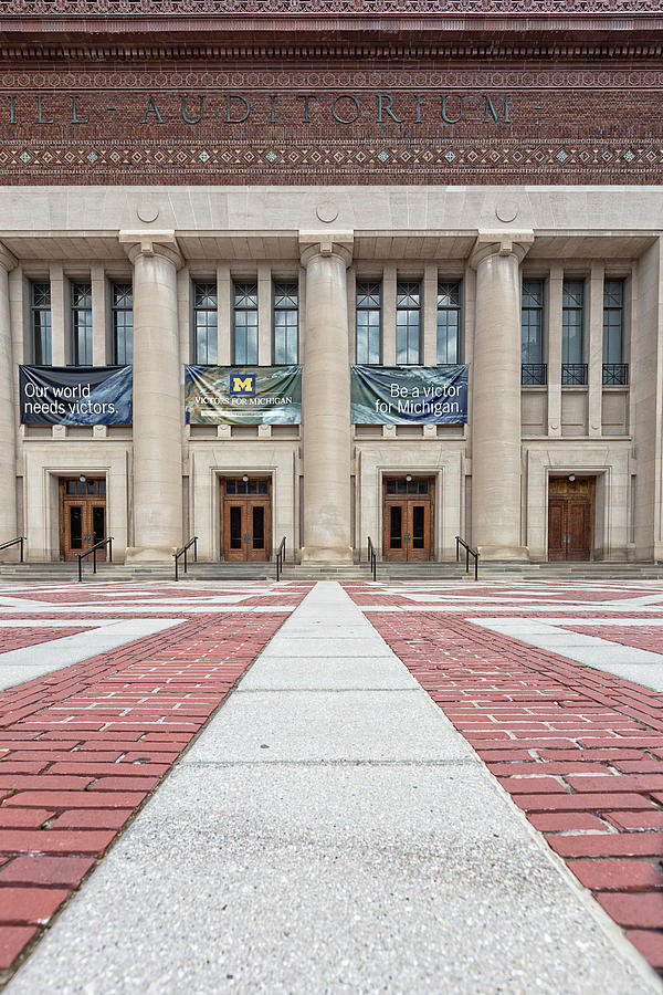 University Of Michigan Photograph - HIll Auditorium U of M by Cindy Lindow